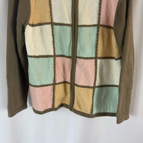 BFA Classic Beige Color block Knit Sweater size:PL - Picture 4 of 12